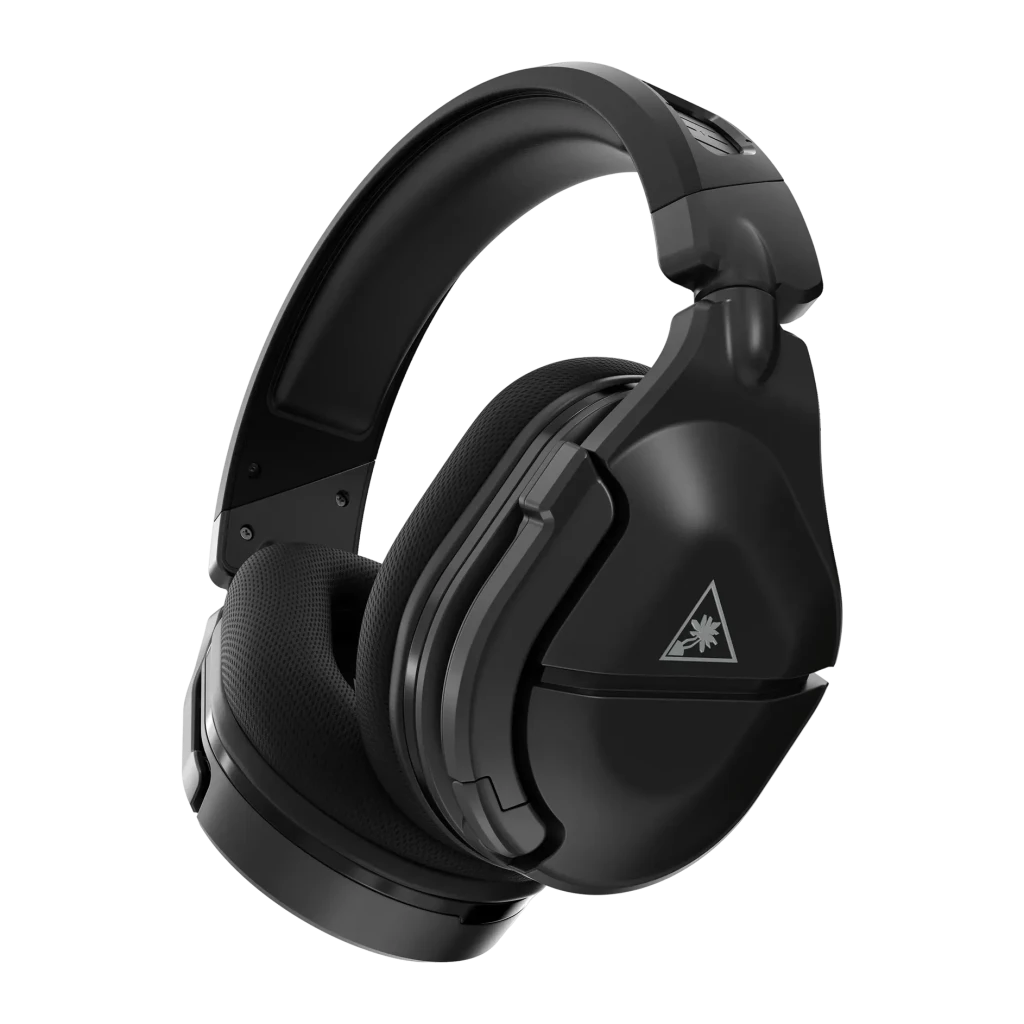 Auriculares Gaming Turtle Beach Stealth 600 Gen 2 MAX Inalámbrico, vista lateral: almohadilla, diadema y logo Turtle Beach