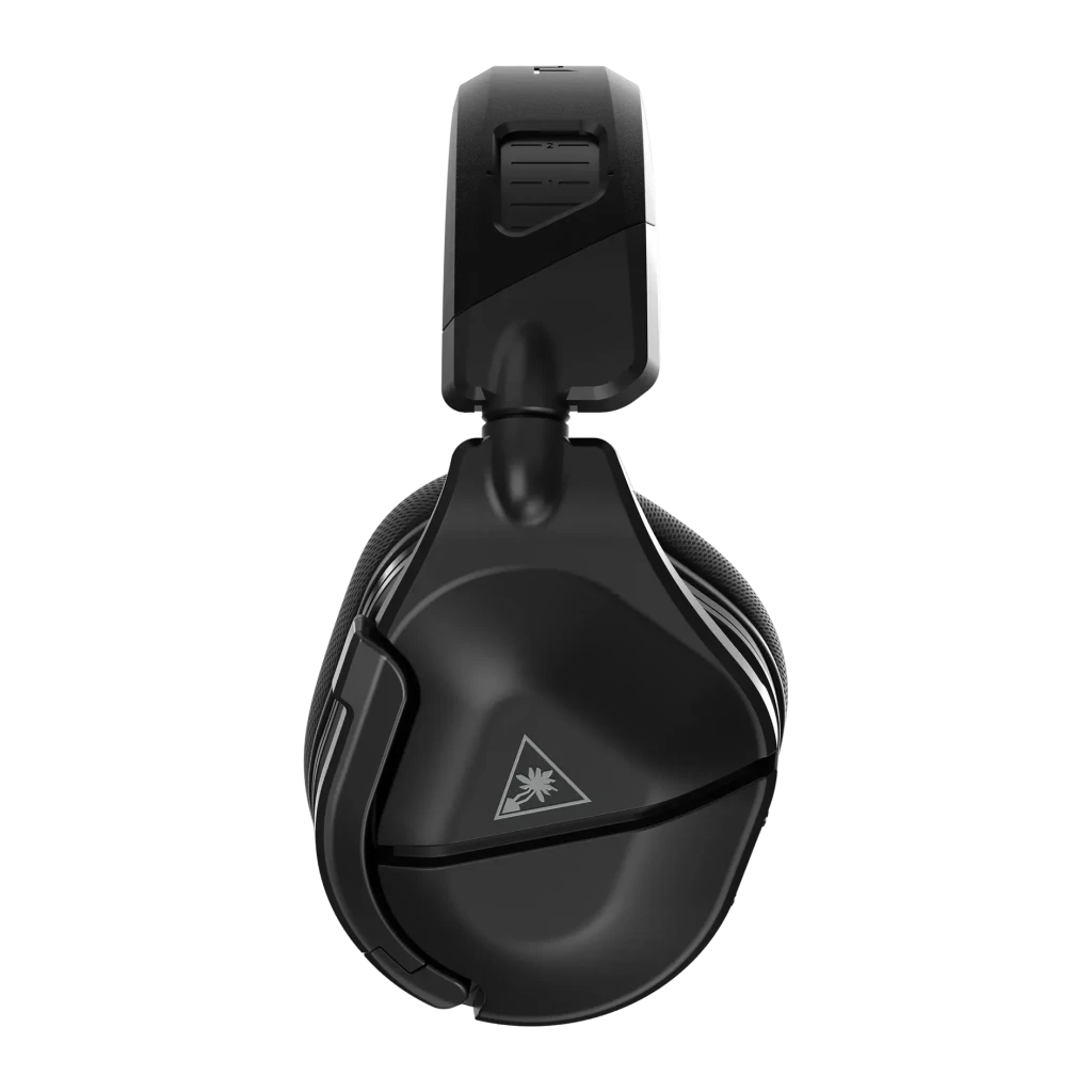 Auriculares Gaming Turtle Beach Stealth 600 Gen 2 MAX Inalámbrico, vista lateral: auricular negro con logo Turtle Beach