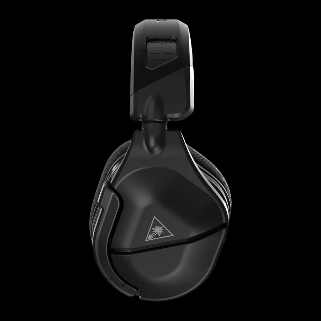 Auriculares Gaming Turtle Beach Stealth 600 Gen 2 MAX Inalámbrico, vista lateral: auricular negro con logo Turtle Beach