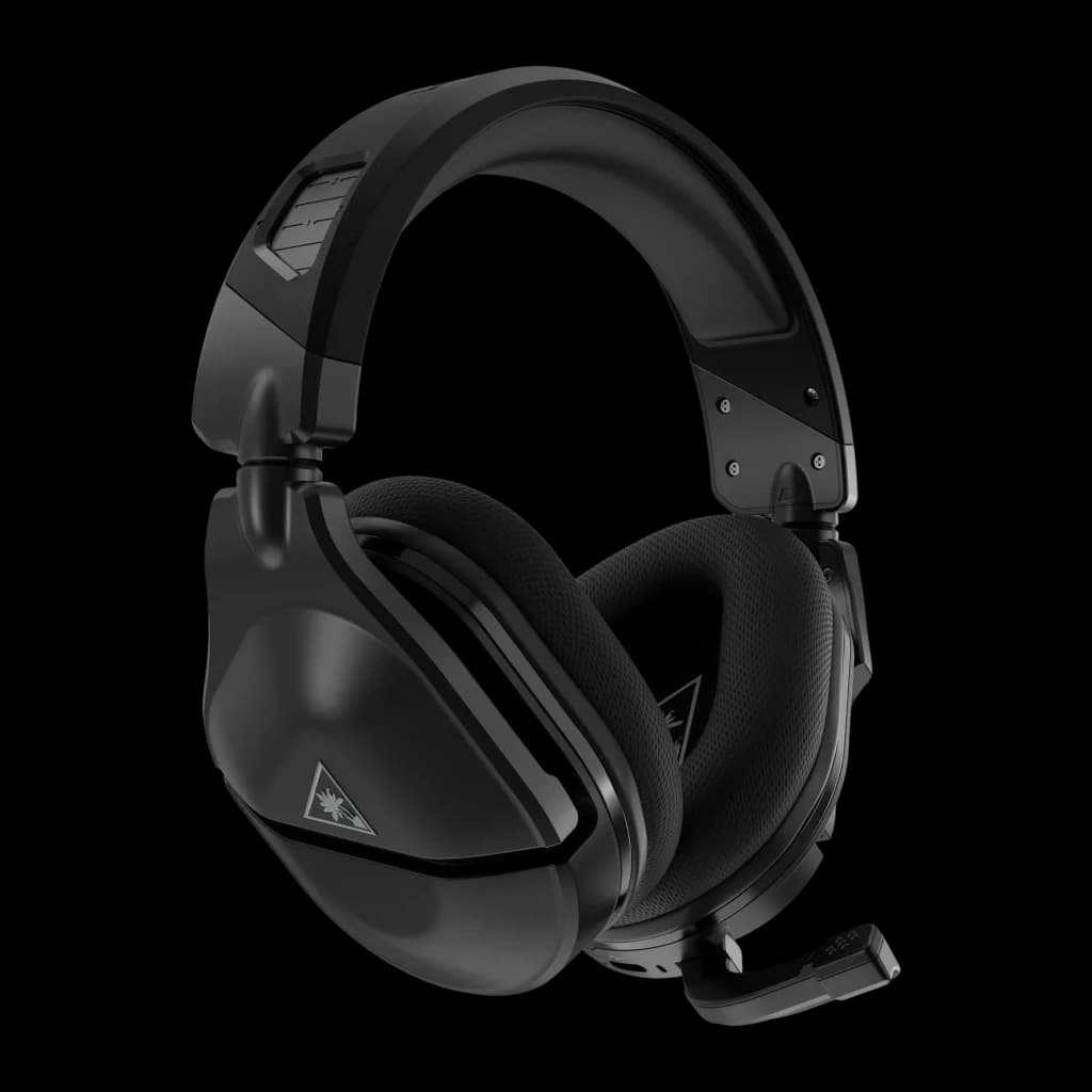 Auriculares Gaming Turtle Beach Stealth 600 Gen 2 MAX Inalámbrico, vista lateral: logo Turtle Beach en copa izquierda