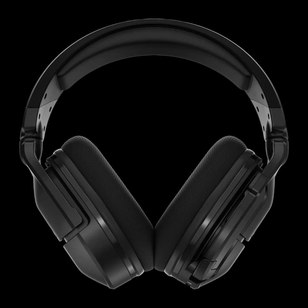 Auriculares Gaming Turtle Beach Stealth 600 Gen 2 MAX Inalámbrico, vista frontal: almohadillas y diadema negras