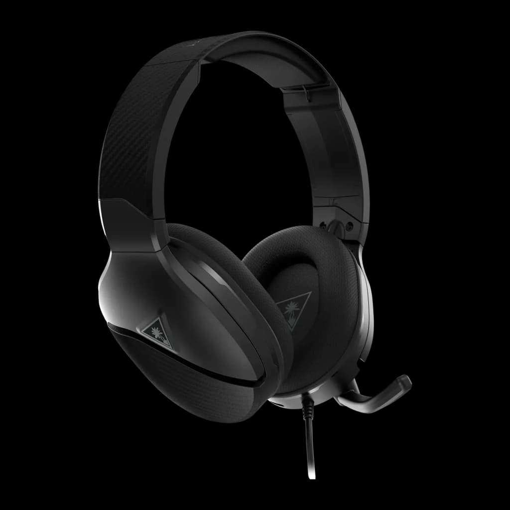 Auriculares Gaming Turtle Beach Recon 200 Gen 2 con Micrófono Diadema negro, vista lateral: diadema acolchada, almohadillas