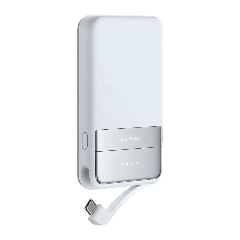 Power Bank EcoFlow RAPID 5000 5000mAh Azul Qi2 15W Cable USB-C integrado 30W