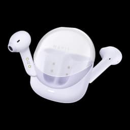 Auriculares Havit Modern Buds In-Ear TWS Bluetooth 5.3 4,5h, vista abierta: estuche transparente con ambos auriculares