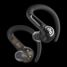 Auriculares JLab Audio Epic Sport ANC 3 Cancelación de Ruido híbrida ANC, detalle: interior transparente del earbud