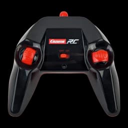 Carrera RC Mario Kart Peach Quad Rose 1:20 9km/h 20min, télécommande: manette noire avec joysticks rouges et logo Carrera RC