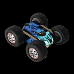 Voiture RC Carrera Turnator Color Flip 1:16 20km/h 20min 2,4 GHz, vue dessus: carrosserie bicolore bleu-turquoise métallisé