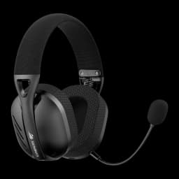 Auriculares Gaming Havit Fuxi H3 Inalámbrico Micrófono, vista lateral: almohadillas hexagonales, diadema acolchada