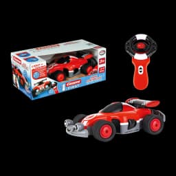 Voiture Carrera First RC Racer 2.4GHz 1:18 Rouge 5km/h 20min, contenu: voiture, télécommande rouge et boîte réunis