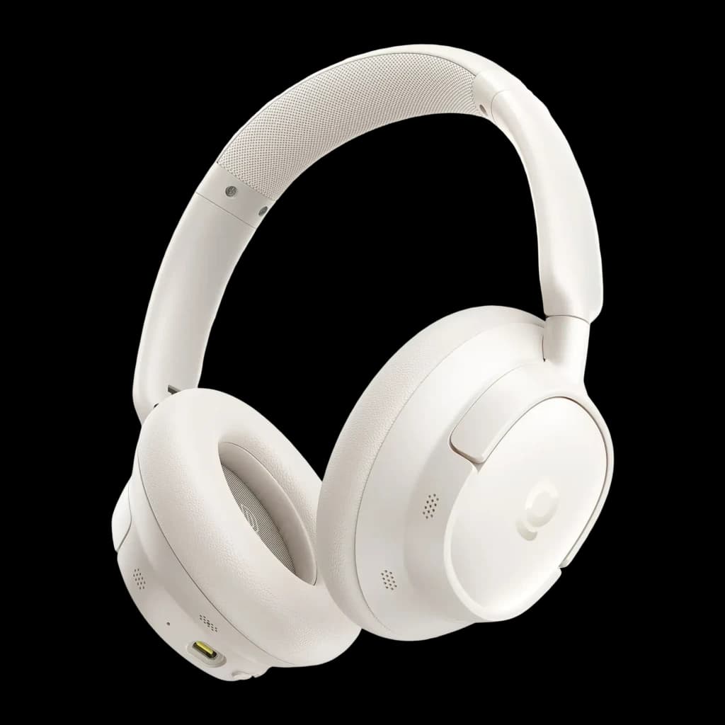 Casque Baseus Bass BH1 NC Wireless ANC Starlight Réduction de Bruit, vue frontale: arceau rembourré, coussinets over-ear
