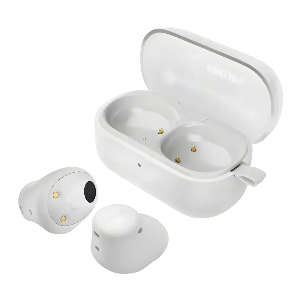 Auriculares Philips TAT2149WT TWS intrauditivos inalámbricos con Bluetooth y resistencia IPX4 en color blanco