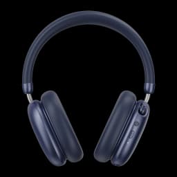 Auriculares Havit Space S1 Cancelación de Ruido Activa Diadema, vista frontal: almohadillas azul marino y botones laterales
