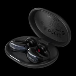 Écouteurs Acefast AceClip Pro Open Ear TWS Bluetooth 5.4 28h (7h+étui), détail: étui ouvert révélant l'intérieur