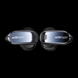Écouteurs Acefast AceClip Pro Open Ear TWS Bluetooth 5.4 28h (7h+étui), détail: vue frontale des deux écouteurs, panneau