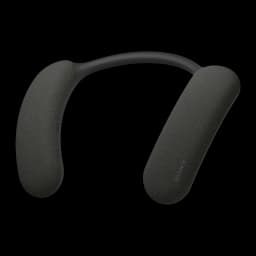 Enceinte de cou Sony BRAVIA Theater U HT-AN7 Dolby Atmos IPX4 6W Bluetooth 5.2, détail: texture tissu sur capsules et logo