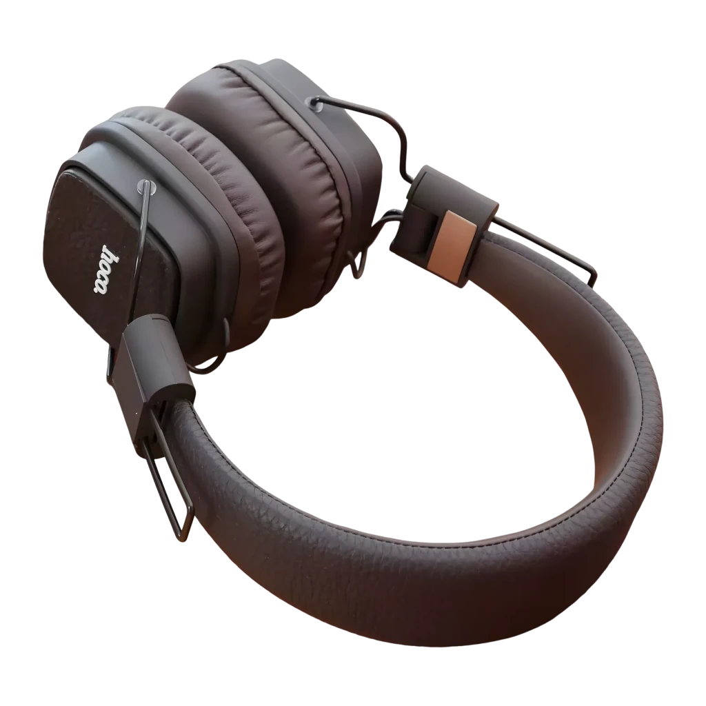 Auriculares HOCO W56 Earl Diadema Bluetooth 5.4 28h 40mm Driver 32Ω, detalle: almohadillas acolchadas, diadema texturizada