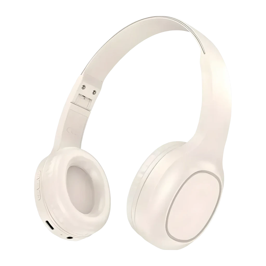 Auriculares inalámbricos de diadema HOCO W46 Charm Bluetooth 5.3 con 20 horas de autonomía color blanco
