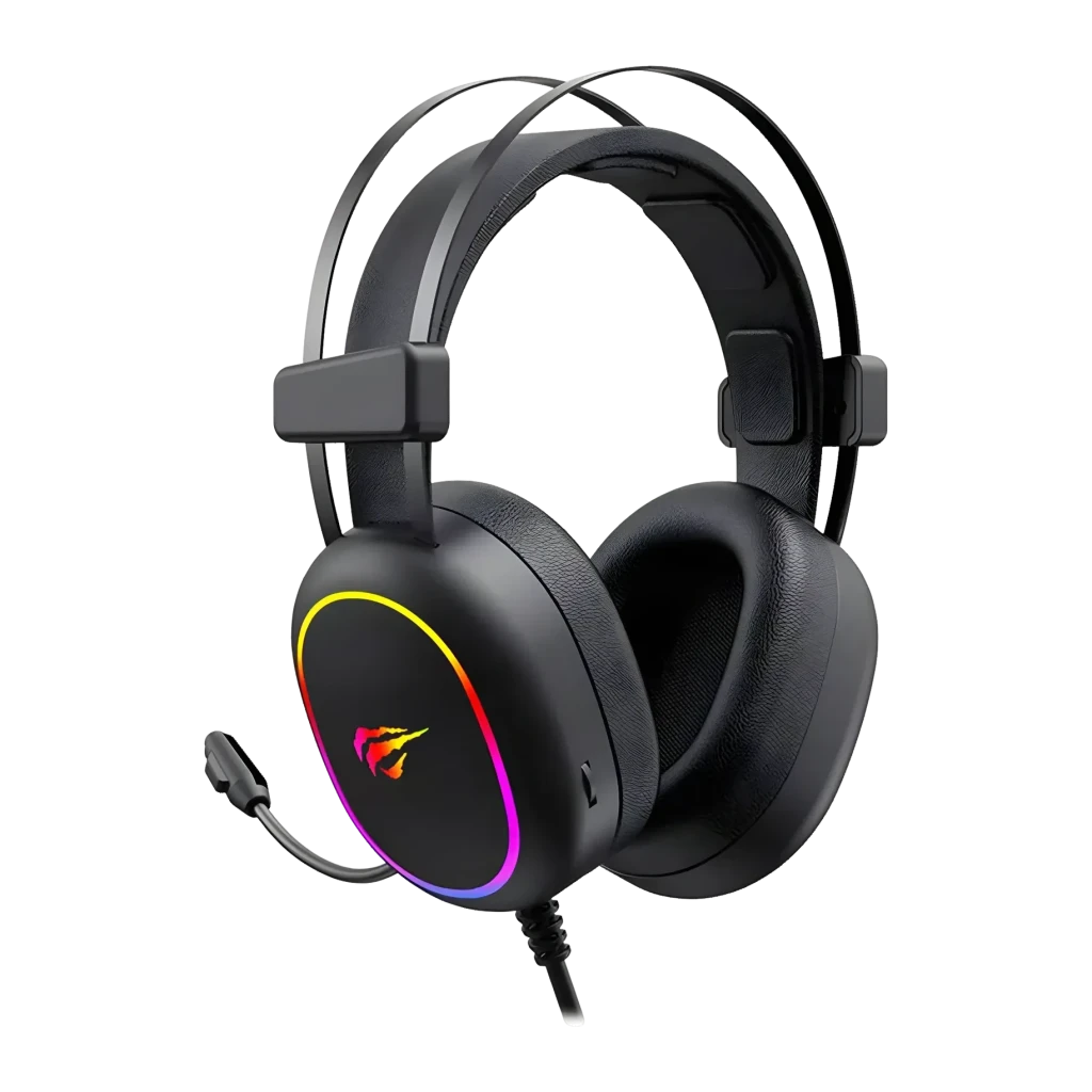 Auriculares Gaming Havit H2016D con Micrófono de Brazo y Conector 3.5mm RGB Negro