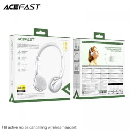 Casque Acefast H8 Réduction de Bruit Active Arceau Bluetooth 5.4 60h, contenu de la boîte: faces avant et arrière