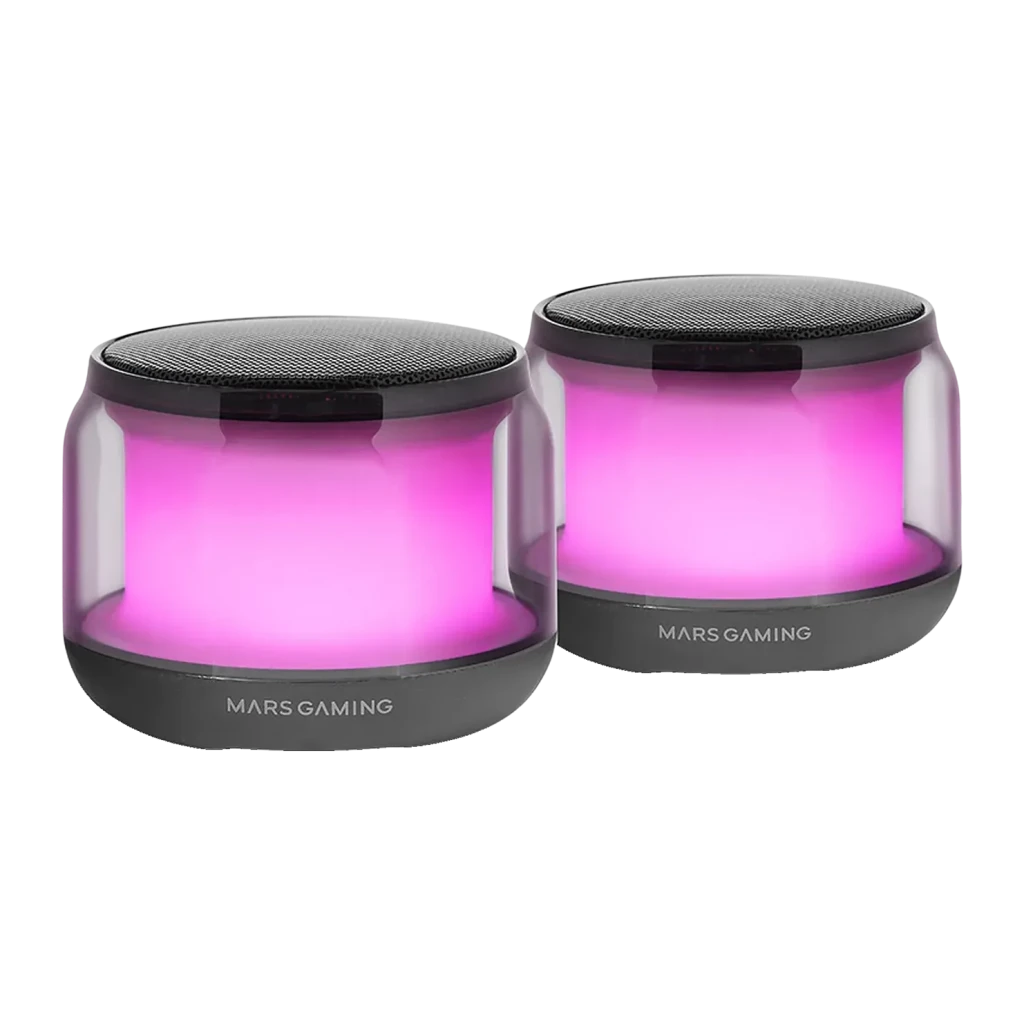 Mars Gaming Negro Altavoces Bluetooth 5.3 Ms-Aura, Dsp 15W, Rgb Clearview, - Imagen 3