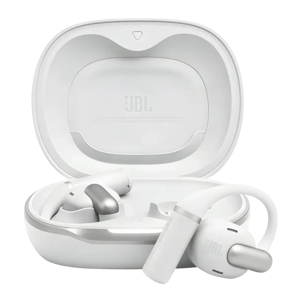 MediaMarkt Jbl Auriculares Conducción De Aire, Sense Pro, 38H Autonomía, Open-Ear, Gancho Ajustable, 4 Micrófonos, Blanco - Imagen 2