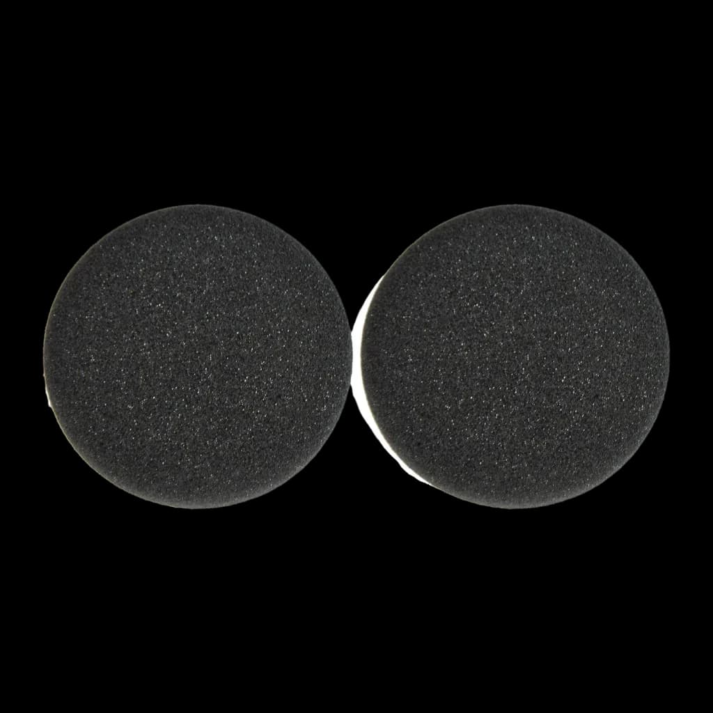 Almohadillas para auriculares Jabra Evolve 20-65 Espuma, detalle: par de almohadillas redondas negras, textura porosa visible
