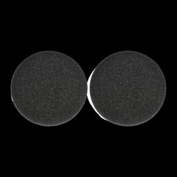 Almohadillas para auriculares Jabra Evolve 20-65 Espuma, detalle: par de almohadillas redondas negras, textura porosa visible