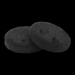 Almohadillas para auriculares Jabra Evolve 20-65 Espuma, detalle: par de almohadillas negras de espuma con textura de tela