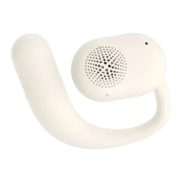 Auriculares Havit OWS914 Open-Ear TWS Bluetooth 5.3 21h con estuche IPX5, vista frontal: auricular individual blanco