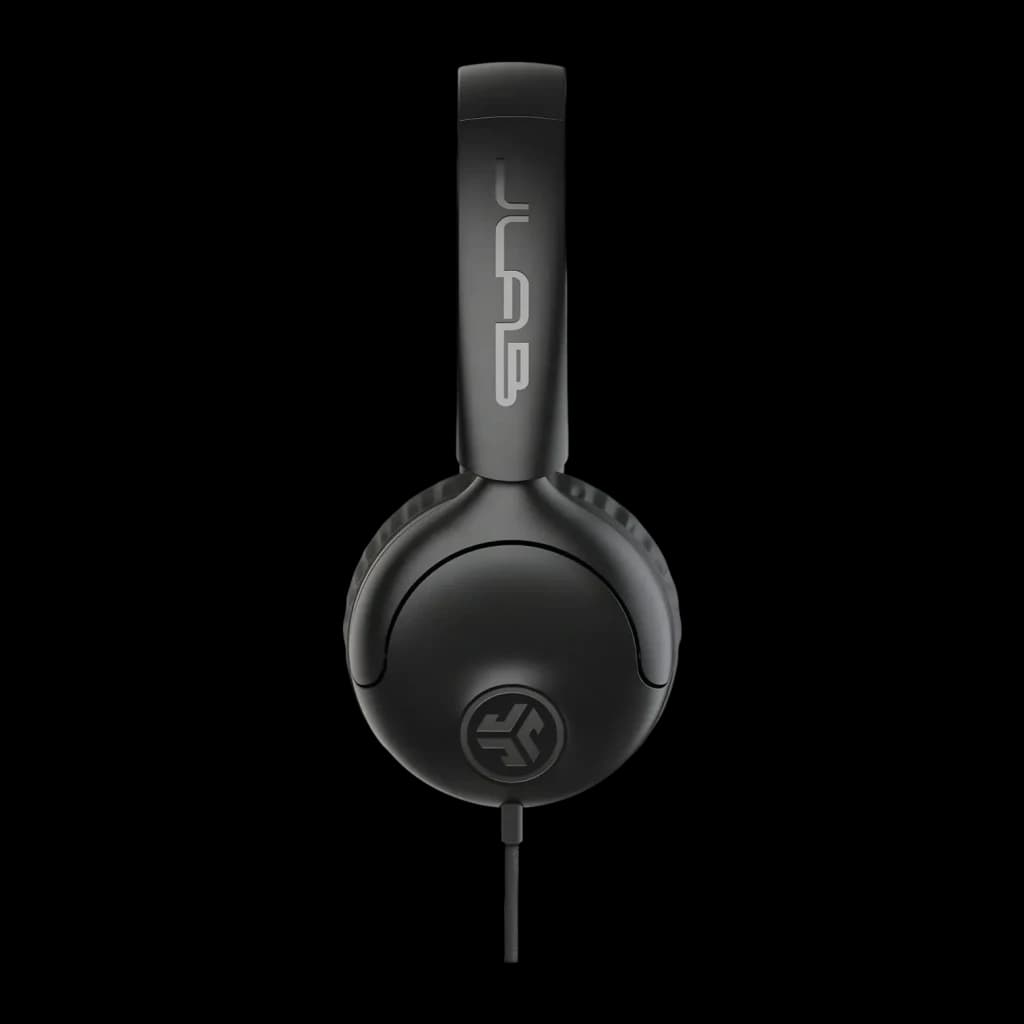 Auriculares JLab Audio Studio 2 Wired On-Ear Diadema On-Ear Jack 3,5mm, vista lateral: logo JLab en diadema y auricular