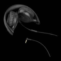 Auriculares JLab Audio Studio 2 Wired On-Ear Diadema On-Ear Jack 3,5mm negro, vista lateral plegado: cable trenzado