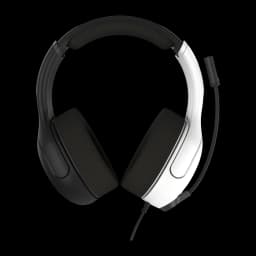 Casque Gaming Turtle Beach Airlite Fit Microphone Boom avec Mute, vue avant: arceau rembourré, coussinets noirs et bras