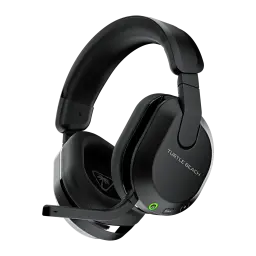 Casque Gaming Turtle Beach Stealth 600 Gen 3 PS Sans Fil, vue latérale: coque droite avec logo, bouton d'alimentation vert