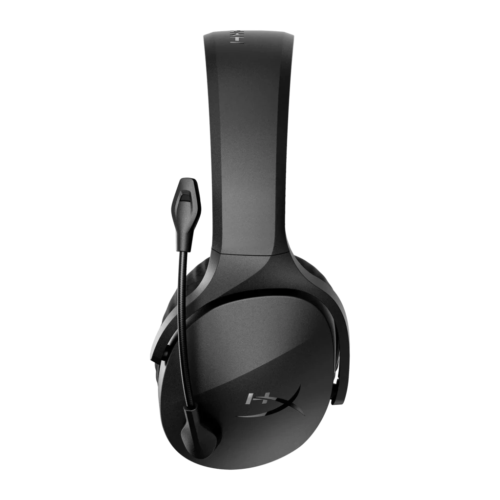 Auriculares Gaming HyperX Cloud Jet Inalámbrico Con Micrófono, vista lateral: auricular derecho, diadema y micrófono