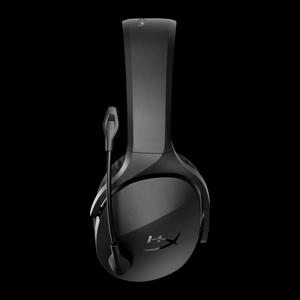 Auriculares Gaming HyperX Cloud Jet Inalámbrico Con Micrófono, vista lateral: auricular derecho, diadema y micrófono