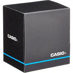 Casio MW-240-1EVDF Batterie 3 Ans 5ATM, contenu de la boîte: boîte noire carrée avec logo Casio et bande bleue