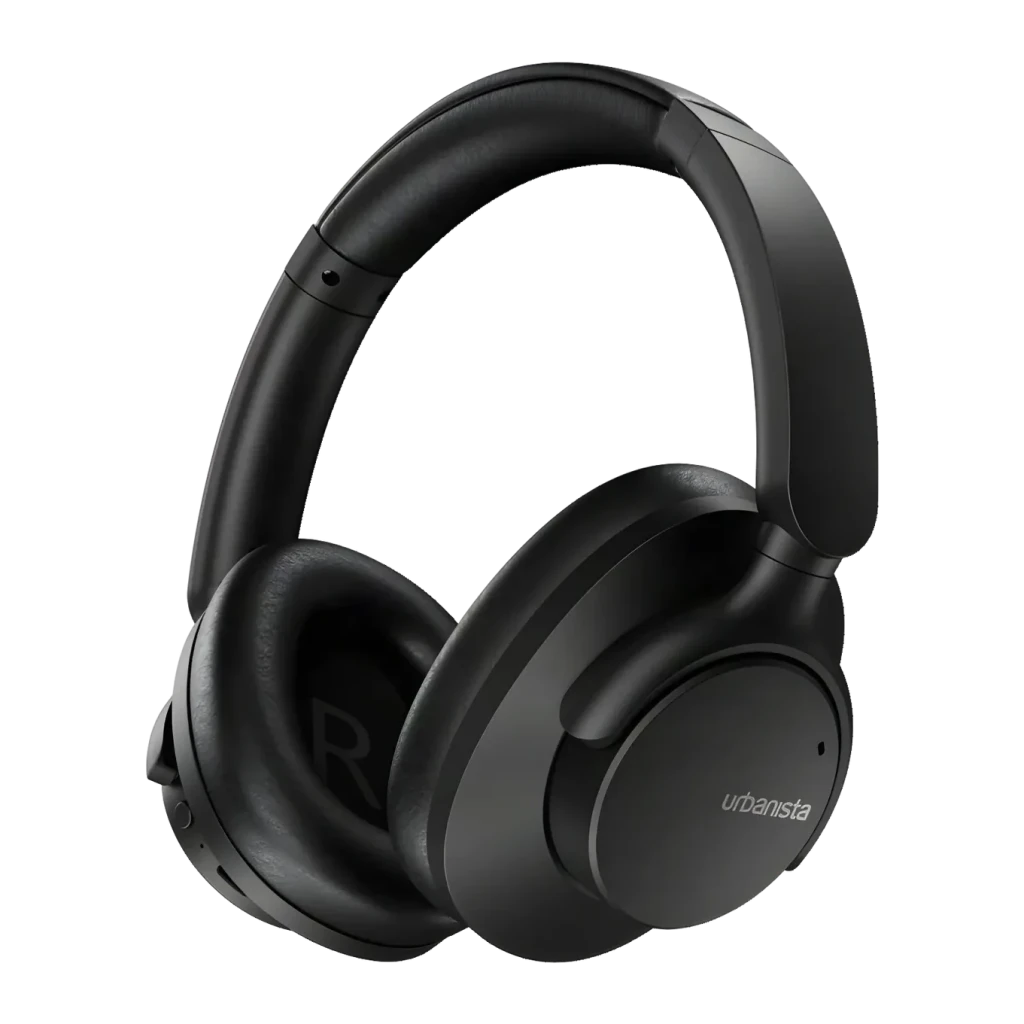 Auriculares Urbanista Valencia Cancelación de Ruido Diadema Bluetooth 5.3, vista lateral: almohadillas acolchadas, diadema