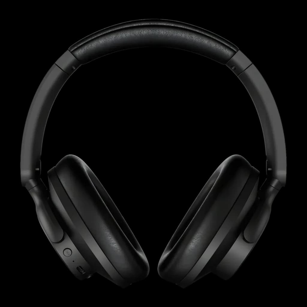 Auriculares Urbanista Valencia Cancelación de Ruido Diadema Bluetooth 5.3, vista frontal: almohadillas y diadema acolchada