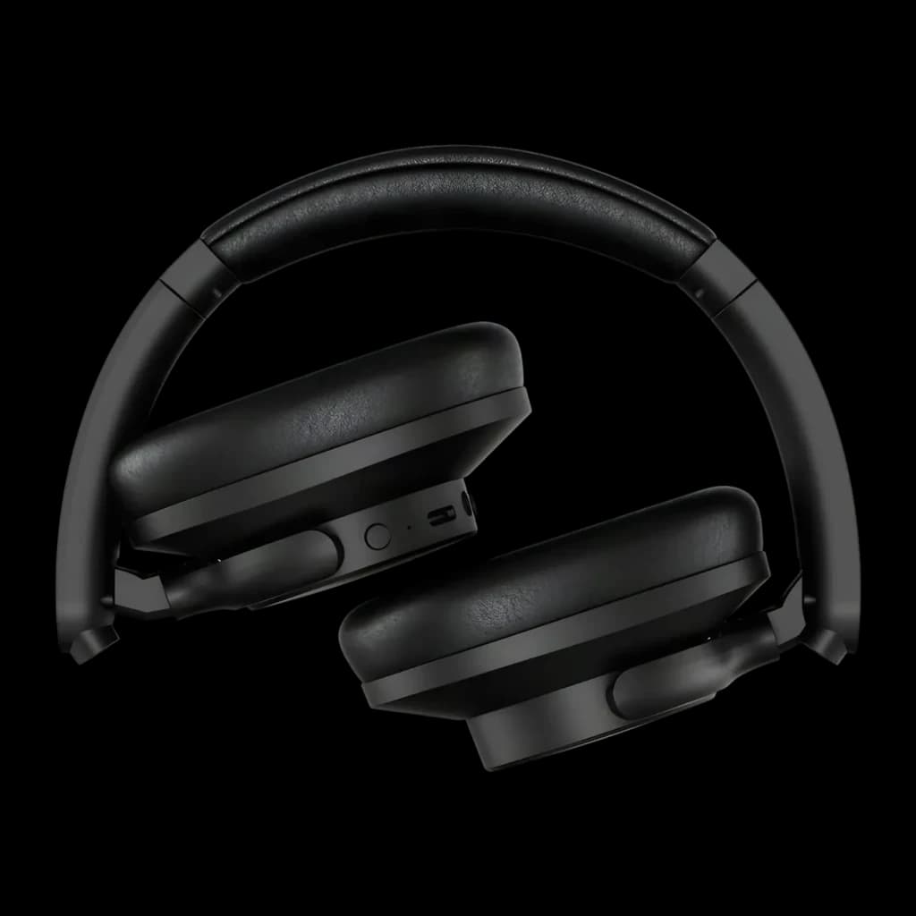 Auriculares Urbanista Valencia Cancelación de Ruido Diadema Bluetooth 5.3, vista lateral plegado: almohadillas y botones