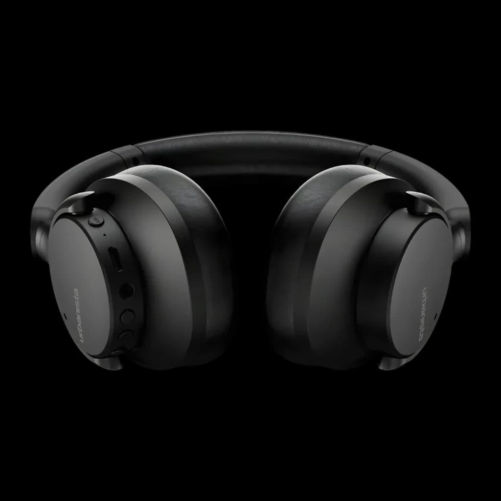 Auriculares Urbanista Valencia Cancelación de Ruido Diadema Bluetooth 5.3, vista frontal: almohadillas y botones laterales