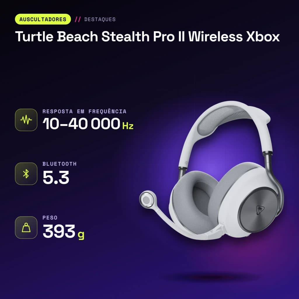 Auriculares Gaming Turtle Beach Stealth Pro II Wireless Xbox Inalámbrico - características