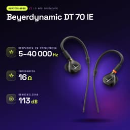 Écouteurs Beyerdynamic DT 70 IE In-Ear Jack 3,5 mm - caractéristiques