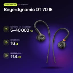 Écouteurs Beyerdynamic DT 70 IE In-Ear Jack 3,5 mm - caractéristiques