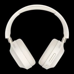 Casque Havit H668BT Arceau Bluetooth 5.4 80h Driver 40mm 32Ω blanc, vue avant: coussinets et commandes latérales visibles