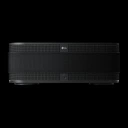 Altavoz portátil LG XBoom Bounce by will.i.am 2.1 IP67 40W 30h Bluetooth 5.3, frontal: rejilla textil negra, logo LG