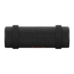 Altavoz portátil LG XBOOM Grab by will.i.am IP67 30W 20h Bluetooth 5.3, vista frontal: botones de control y LED rojo