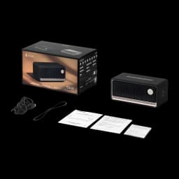 Altavoz Edifier ES60 34W 9h Bluetooth 5.4, contenido de caja: altavoz negro, caja, cable y documentación