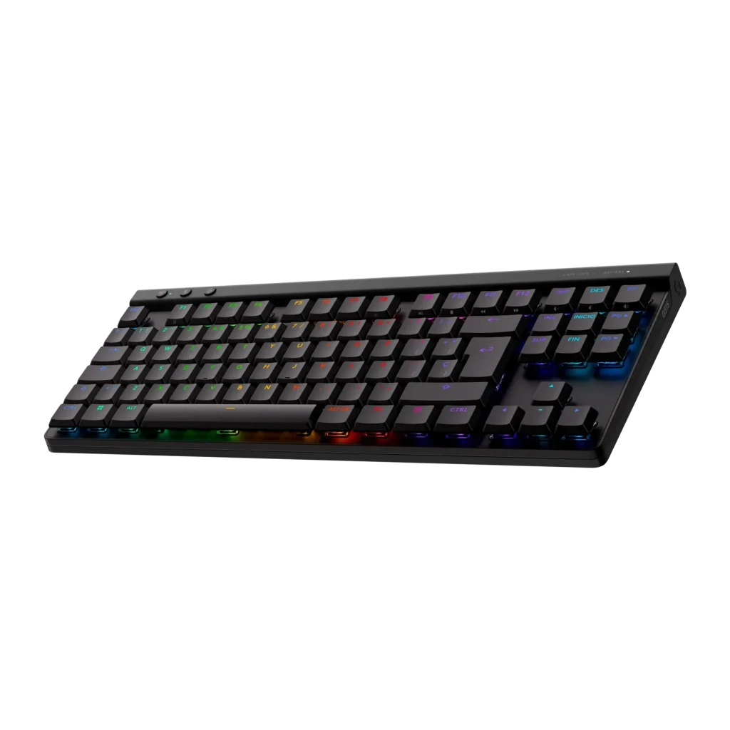 Teclado Gaming Logitech G515 Lightspeed TKL Inalámbrico GL Tactile Switch RGB Negro