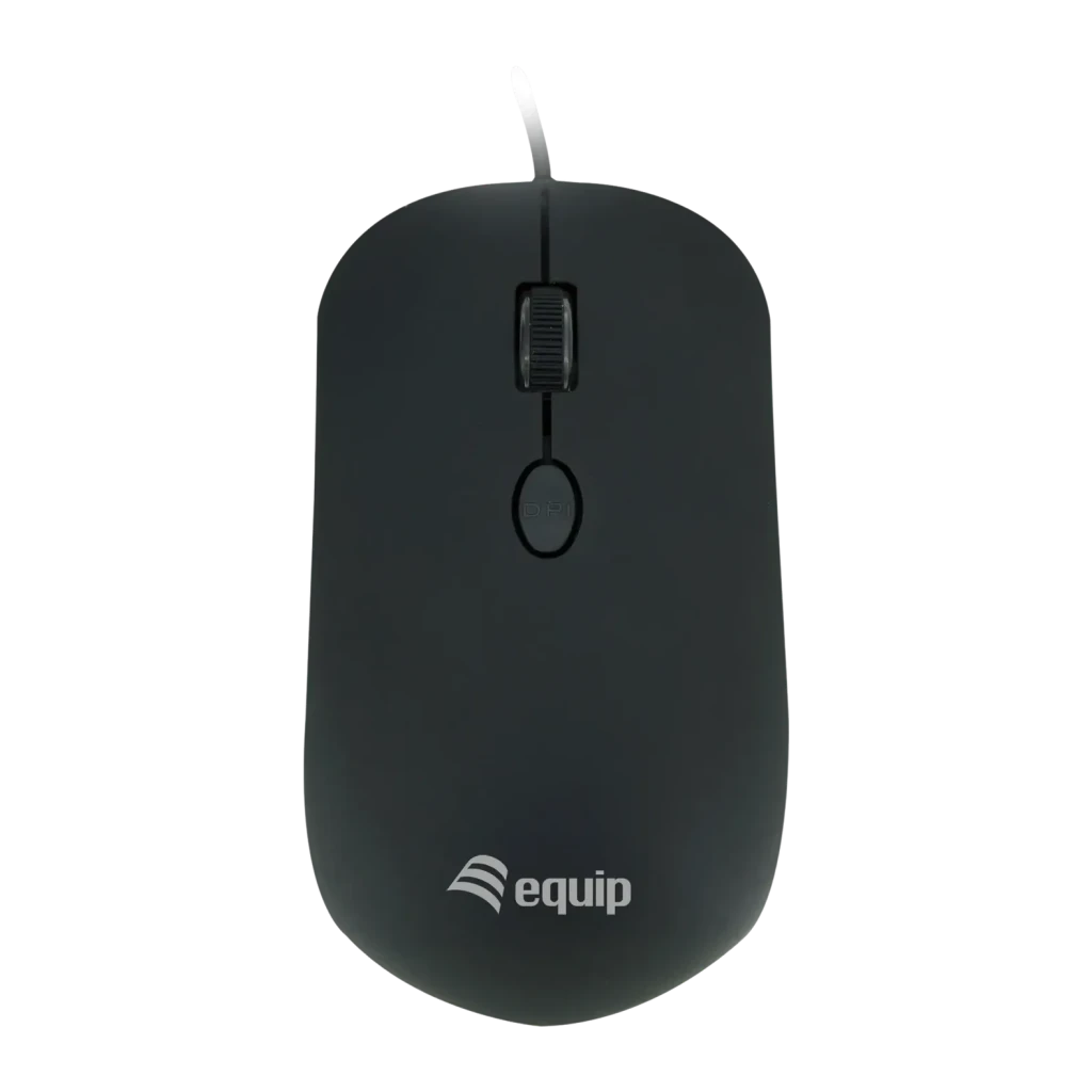 Ratón Equip Negro Cable USB 245114