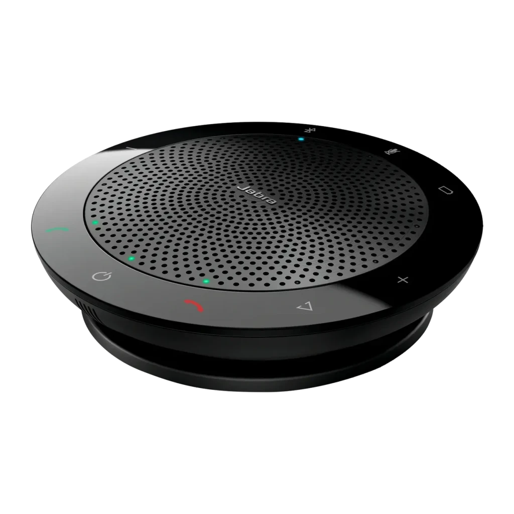 Altavoz de conferencia Jabra Speak 510 10W 15h USB/Bluetooth negro, vista frontal: rejilla circular, botones táctiles